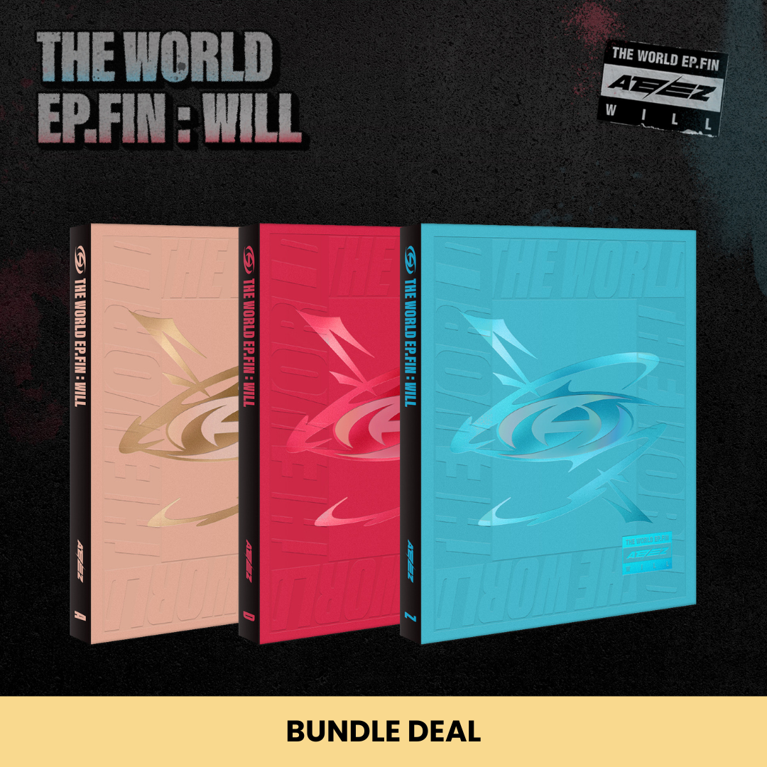 [BUNDLE DEAL] ATEEZ - THE WORLD EP.FIN : WILL (3 VERSIONS) SET