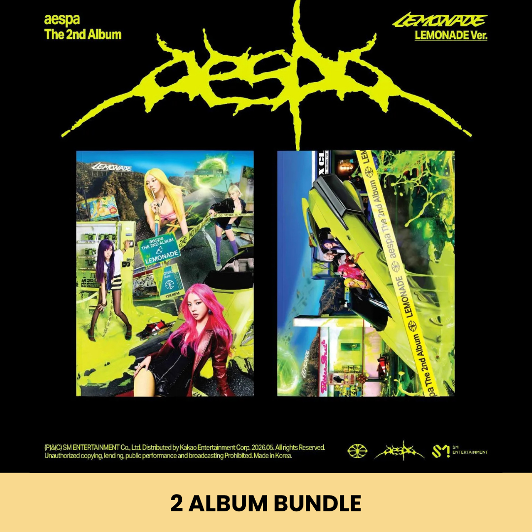 (PRE-ORDER) AESPA - 2ND ALBUM [LEMONADE] (LEMONADE VER.) (2 VERSIONS) BUNDLE - LightUpK