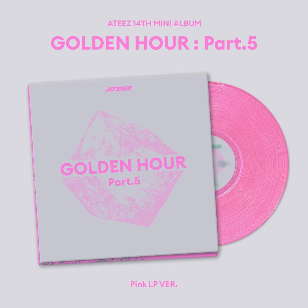 (PRE-ORDER) ATEEZ - GOLDEN HOUR : PART.5 (PINK LP VER.)