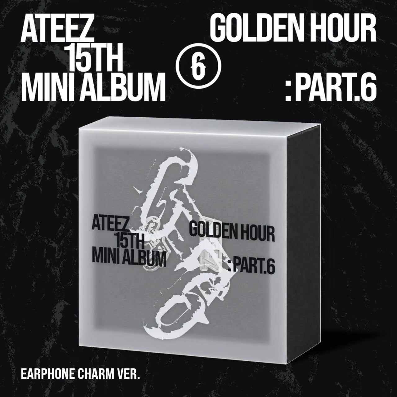 (PRE-ORDER) ATEEZ - 15TH MINI ALBUM [GOLDEN HOUR: PART.6] (EARPHONE CHARM VER.) - LightUpK