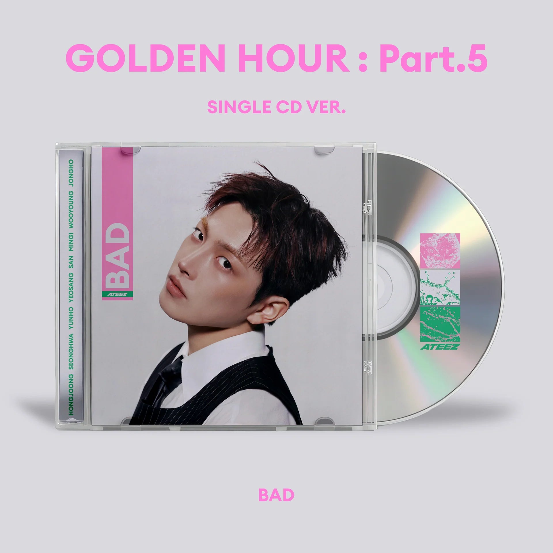 (PRE-ORDER) [hello82] ATEEZ - BAD Single CD (8 VERSIONS)
