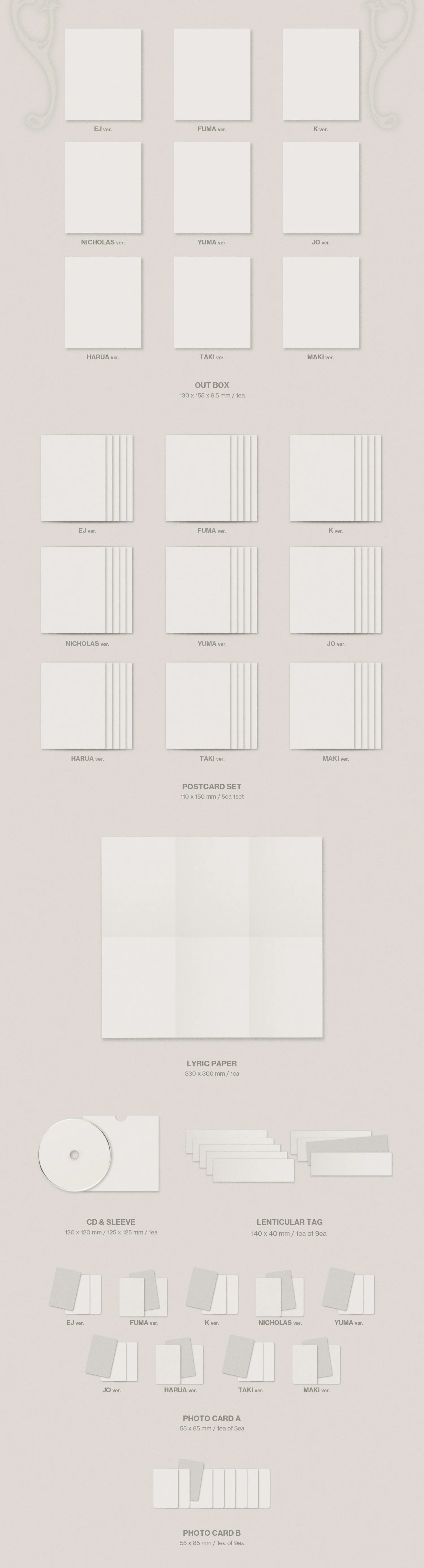 (PRE-ORDER) [hello82] [82EVENT EXCLUSIVE] &TEAM - KR 2ND MINI ALBUM [MARK ON ME] SOLO VER. (9 VERSIONS) RANDOM