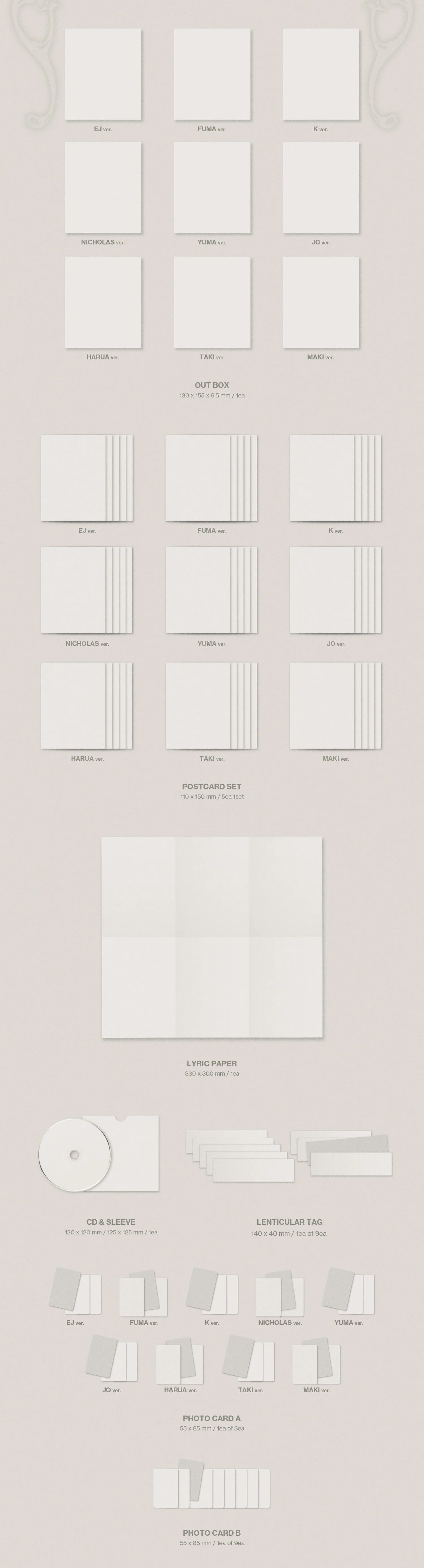 (PRE-ORDER) [hello82] [hello82 EXCLUSIVE] &TEAM - KR 2ND MINI ALBUM [MARK ON ME] SOLO VER. (9 VERSIONS) RANDOM