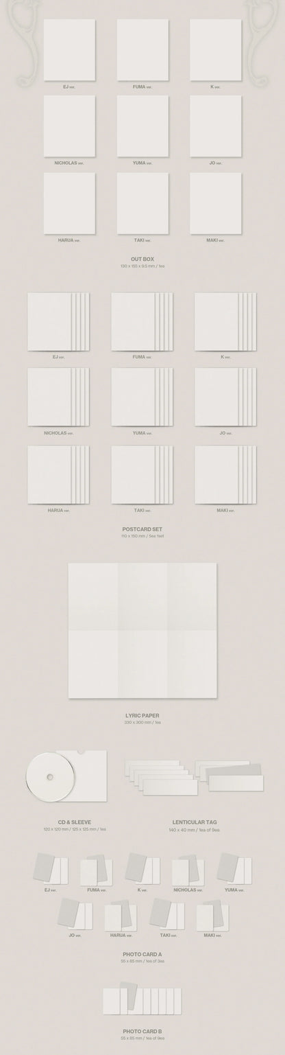 (PRE-ORDER) [hello82] [hello82 EXCLUSIVE] &TEAM - KR 2ND MINI ALBUM [MARK ON ME] SOLO VER. (9 VERSIONS) RANDOM