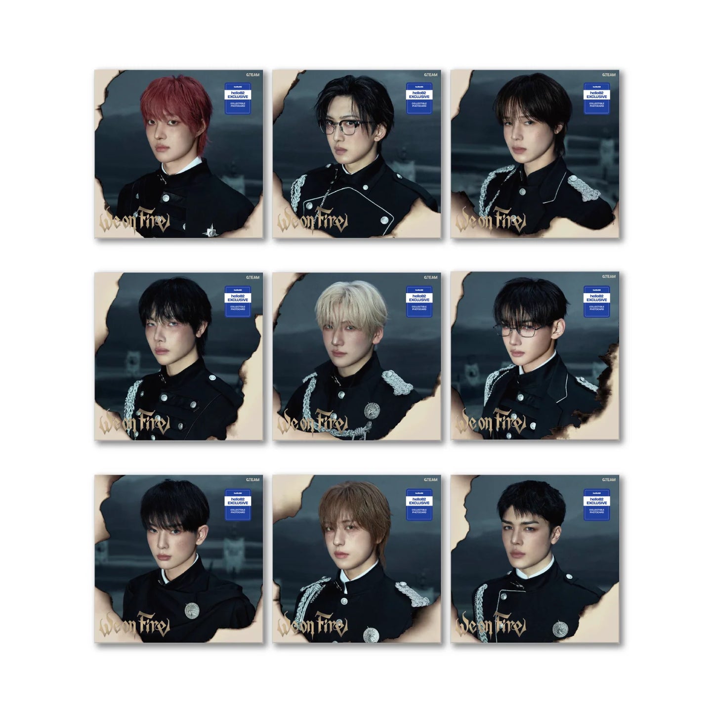(PRE-ORDER) [HELLO82] [HELLO82 EXCLUSIVE] &TEAM - 3RD EP [WE ON FIRE] SOLO EDITION (9 VERSIONS) RANDOM - LightUpK
