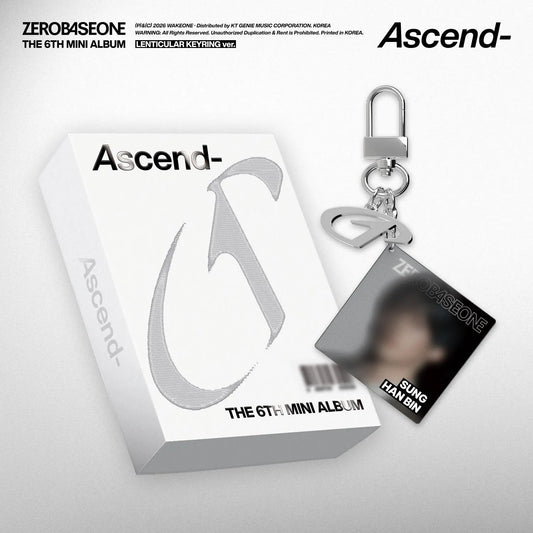 (PRE-ORDER) ZEROBASEONE - THE 6TH MINI ALBUM [ASCEND-] LENTICULAR KEYRING VER.(5 VERSIONS) RANDOM - LightUpK