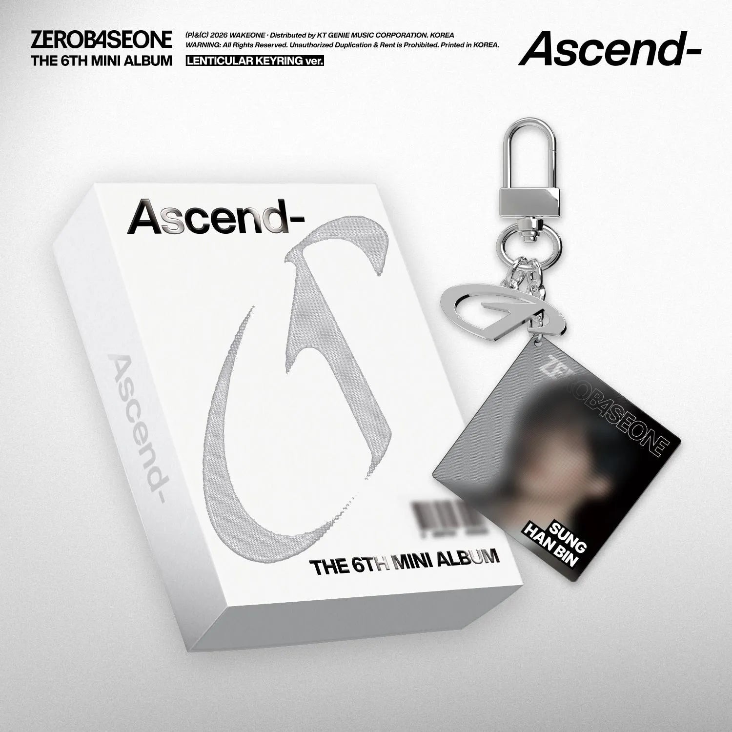 (PRE-ORDER) ZEROBASEONE - THE 6TH MINI ALBUM [ASCEND-] LENTICULAR KEYRING VER.(5 VERSIONS) RANDOM - LightUpK