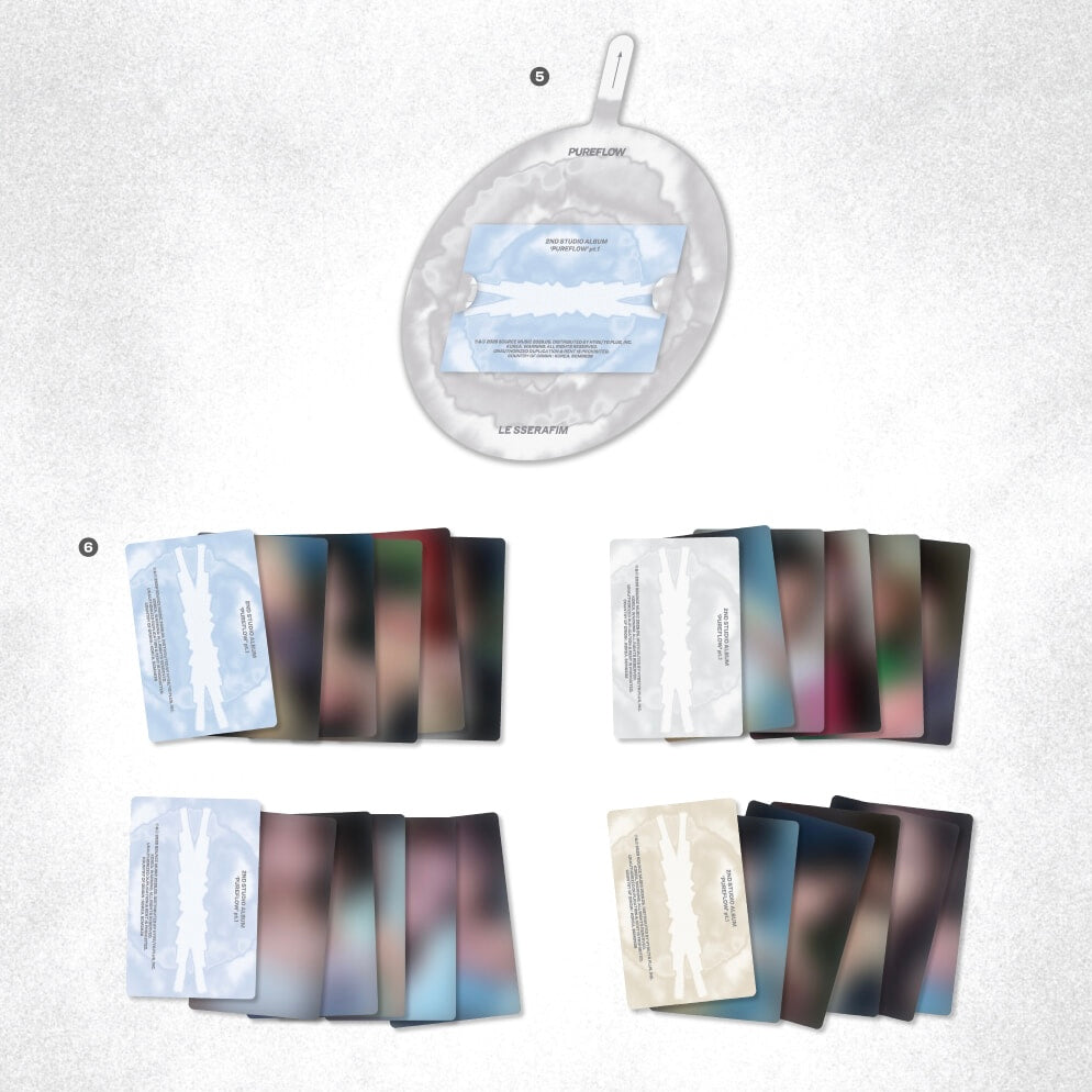 (PRE-ORDER) LE SSERAFIM - 2ND STUDIO ALBUM [PUREFLOW PT.1] (4 VERSIONS) RANDOM - LightUpK