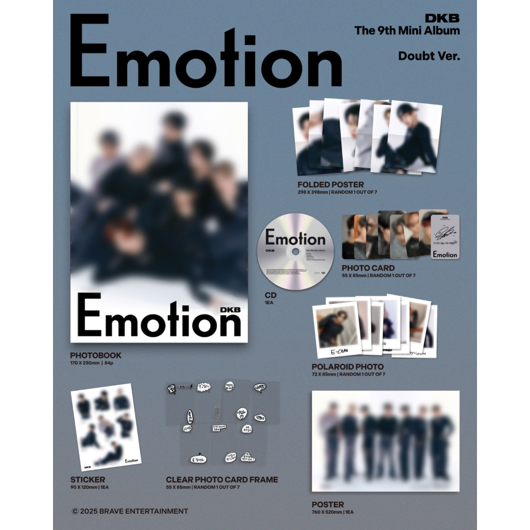 (PRE-ORDER) DKB - 9TH MINI ALBUM [EMOTION] (2 VERSIONS) RANDOM - LightUpK