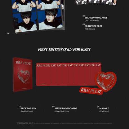 (PRE-ORDER) TREASURE - 3RD MINI ALBUM [LOVE PULSE] SPORTY VER (10 VERSIONS) RANDOM - LightUpK