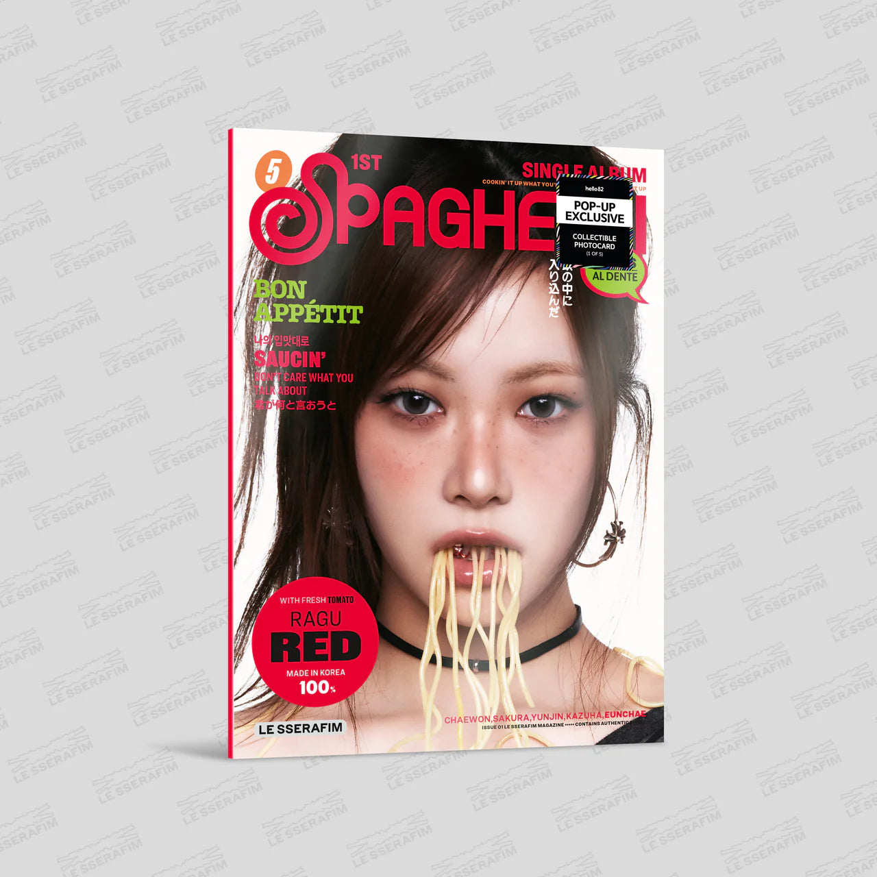 [HELLO82] [POP-UP EXCLUSIVE] LE SSERAFIM - 'SPAGHETTI' (COMPACT VER.) (6 VERSIONS) RANDOM - LightUpK