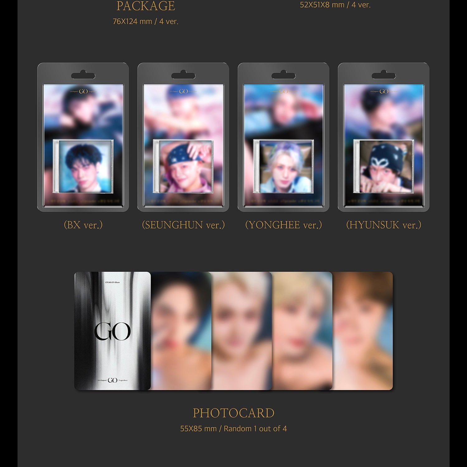 (PRE-ORDER) CIX - 8TH MINI ALBUM [GO CHAPTER 1 : GO TOGETHER] (KEYRING VER.) (4 VERSIONS) RANDOM - LightUpK