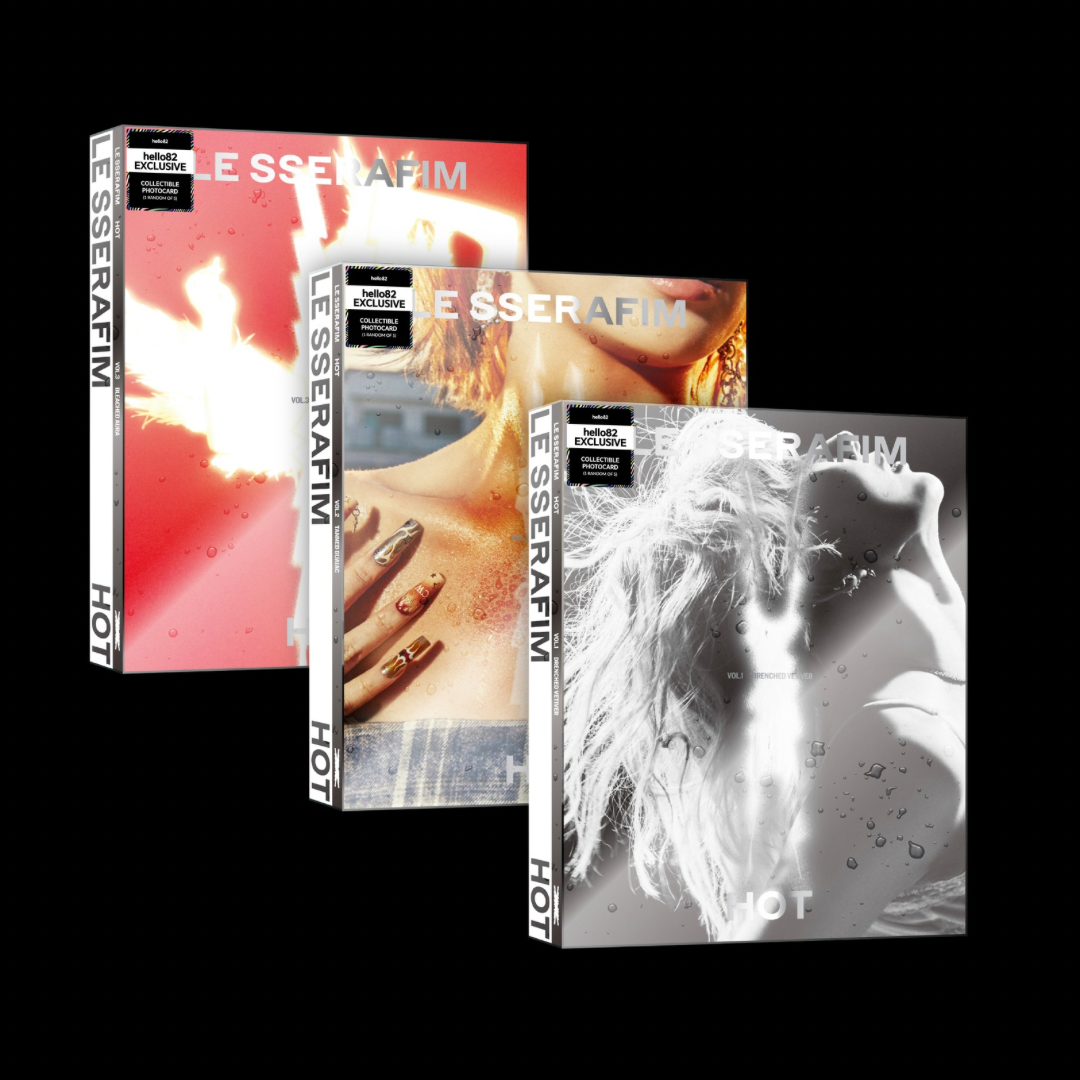[HELLO82] [HELLO82 EXCLUSIVE] LE SSERAFIM - 5TH MINI ALBUM 'HOT' (3 VERSIONS) - LightUpK