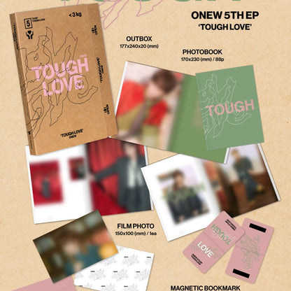 (PRE-ORDER) ONEW - 5TH MINI ALBUM [TOUGH LOVE] (BOOK VER.) - LightUpK