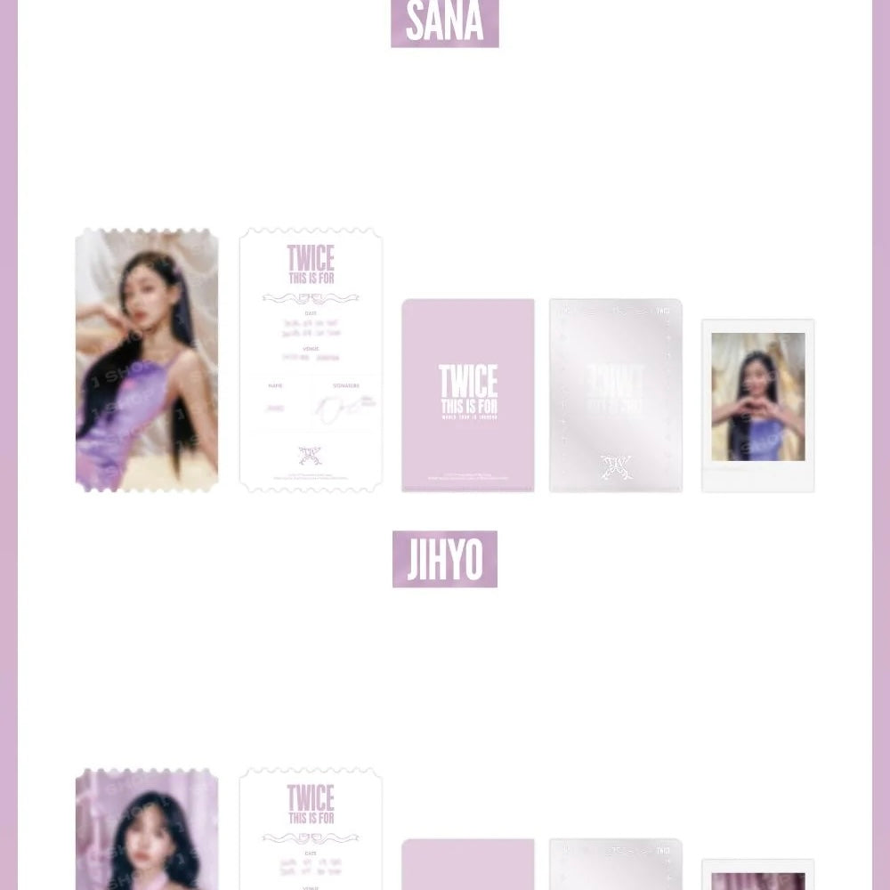 (PRE-ORDER) TWICE - TWICE <THIS IS FOR> WORLD TOUR IN INCHEON MD - SPECIAL TICKET SET (9 VERSIONS) - LightUpK