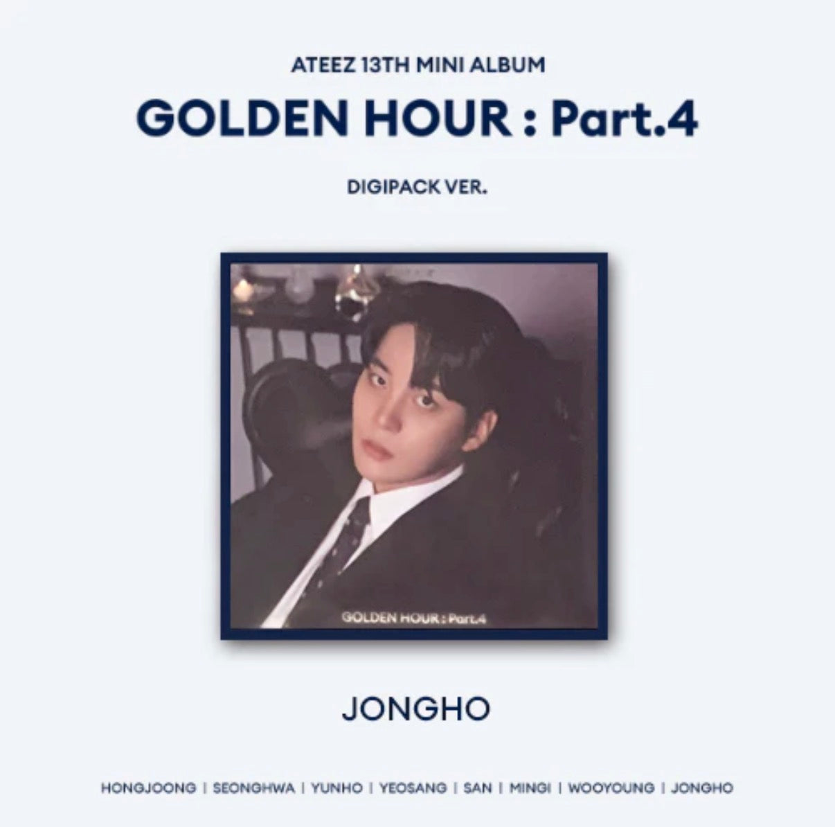 ATEEZ - GOLDEN HOUR : PART.4 MEMBER DIGIPACK (8 VERSIONS) – LightUpK
