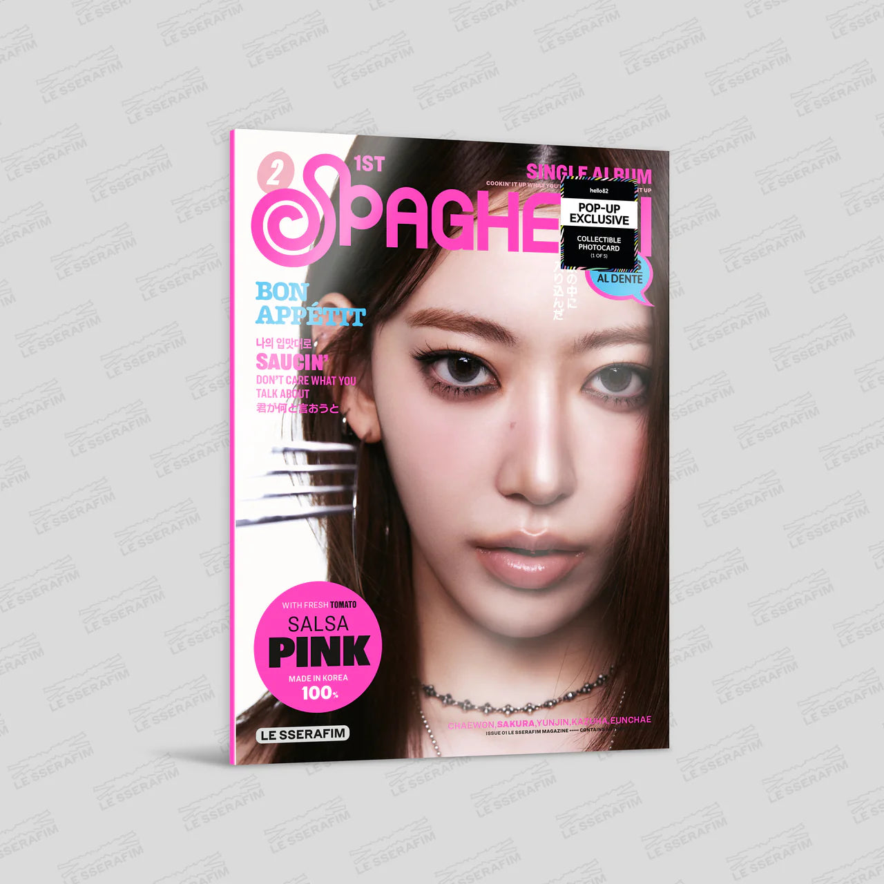 [HELLO82] [POP-UP EXCLUSIVE] LE SSERAFIM - 'SPAGHETTI' (COMPACT VER.) (6 VERSIONS) RANDOM - LightUpK