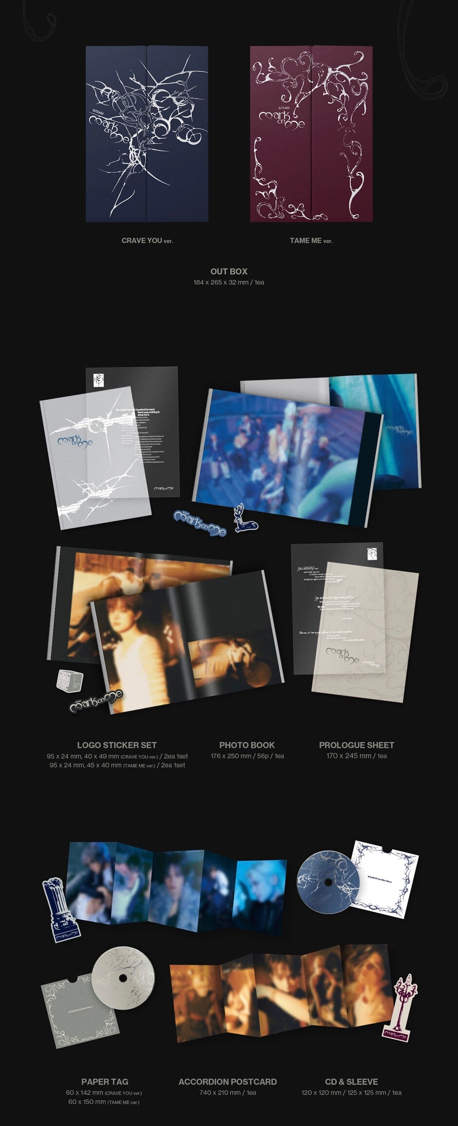 (PRE-ORDER) &TEAM - KR 2ND MINI ALBUM [MARK ON ME] (2 VERSIONS) RANDOM