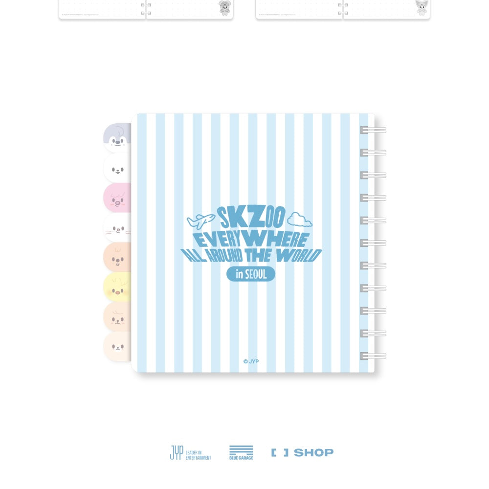 (PRE-ORDER) STRAY KIDS - SKZOO INDEX NOTE SEOUL Ver. - SKZOO EVERYWHERE ALL AROUND THE WORLD - LightUpK