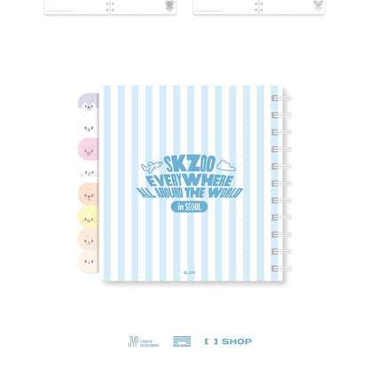 (PRE-ORDER) STRAY KIDS - SKZOO INDEX NOTE SEOUL Ver. - SKZOO EVERYWHERE ALL AROUND THE WORLD - LightUpK