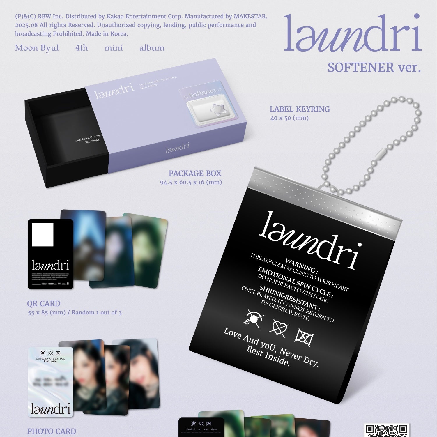 (PRE-ORDER) MOON BYUL - 4TH MINI ALBUM [LAUNDRI] (SOFTENER VER.) (POCAALBUM) - LightUpK