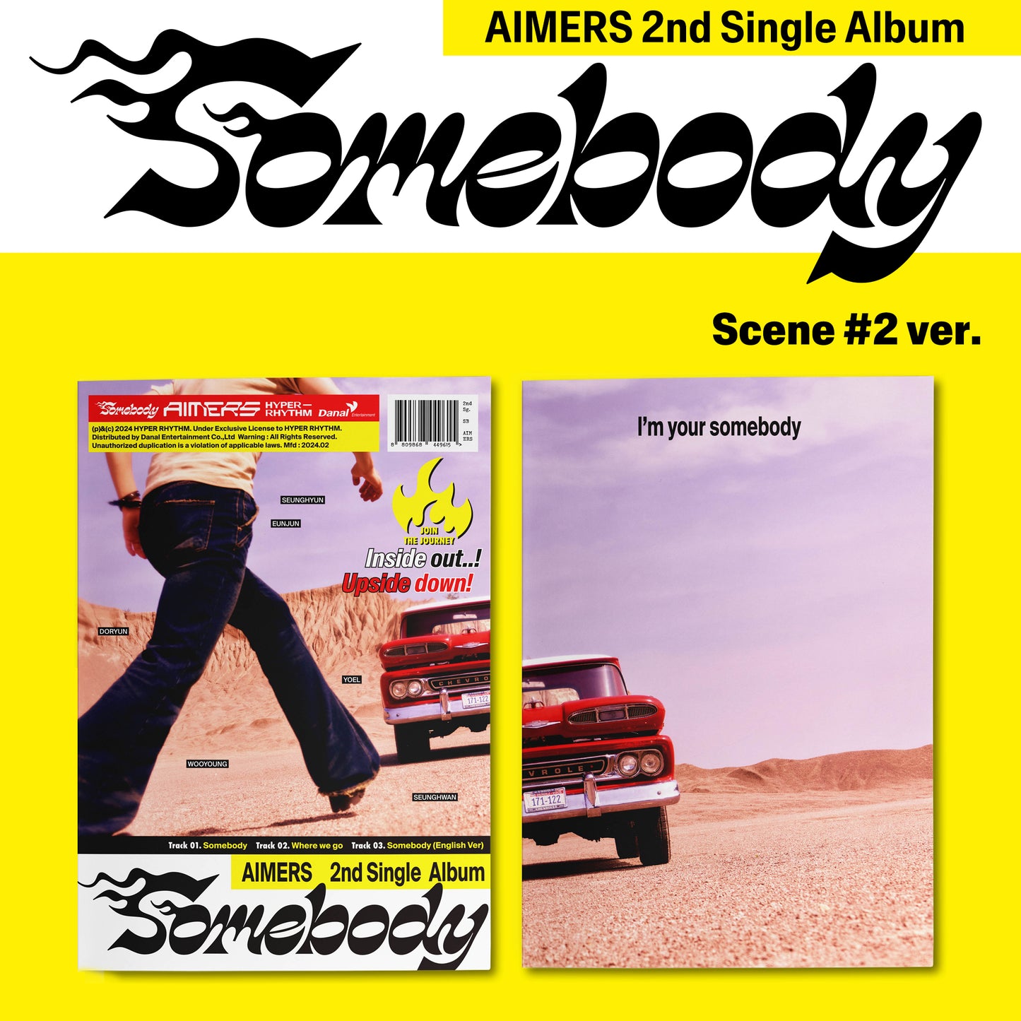 AIMERS - 2ND SINGLE [SOMEBODY] (2 VERSIONS)
