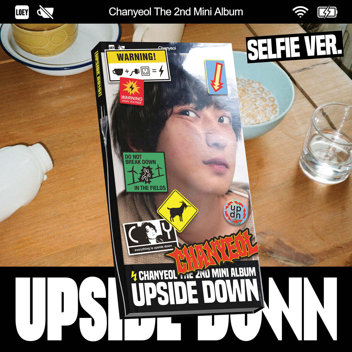 (PRE-ORDER) CHANYEOL - 2ND MINI ALBUM [UPSIDE DOWN] (SELFIE VER.) - LightUpK