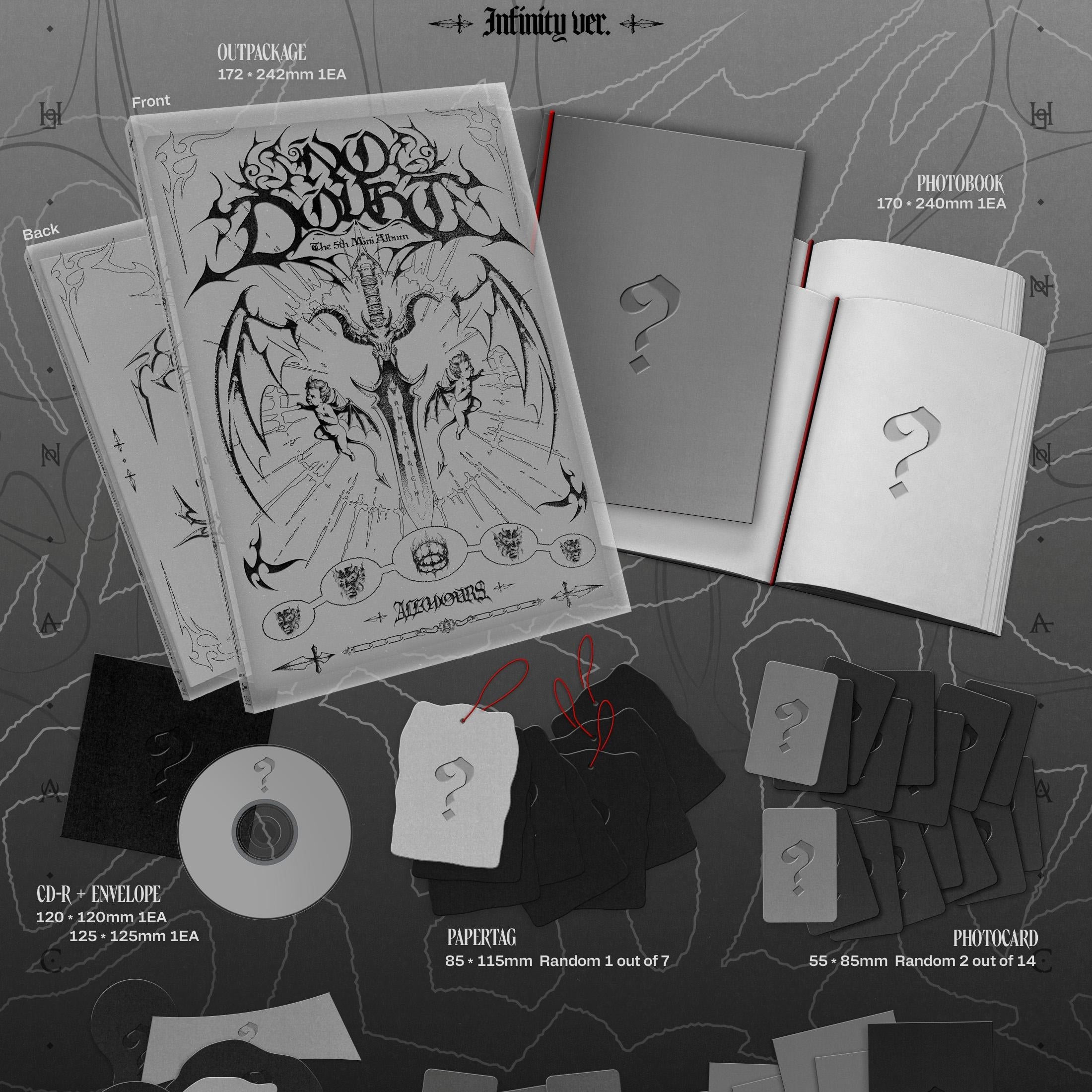 ALL(H)OURS - FIFTH MINI ALBUM [NO DOUBT] (2 VERSIONS) – LightUpK