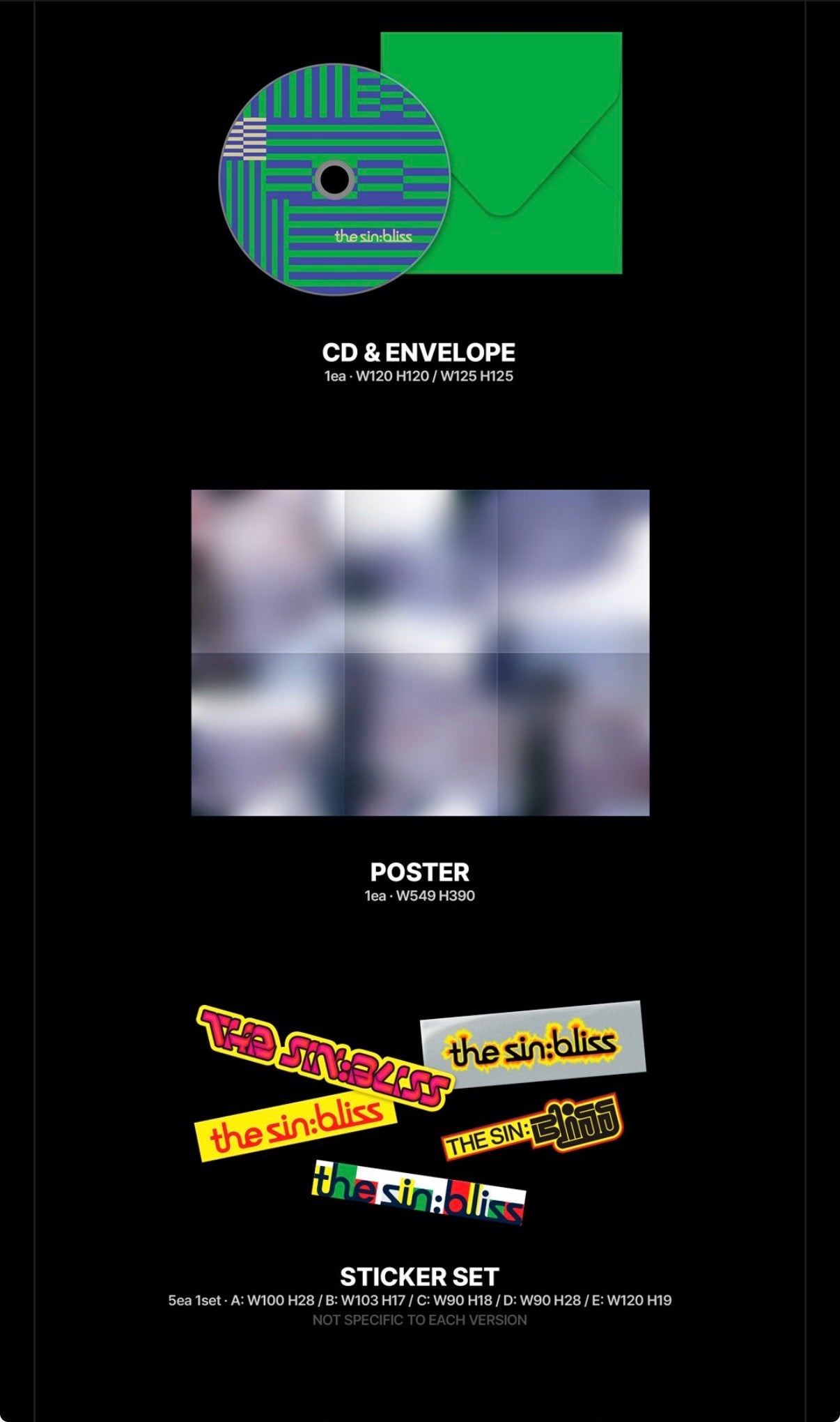 (PRE-ORDER) ENHYPEN - THE SIN: BLISS (4 VERSIONS) RANDOM