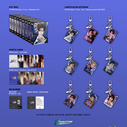 (PRE-ORDER) ZEROBASEONE - THE 1ST FULL ALBUM [NEVER SAY NEVER] LENTICULAR KEYRING VER. (9 VERSIONS) RANDOM - LightUpK