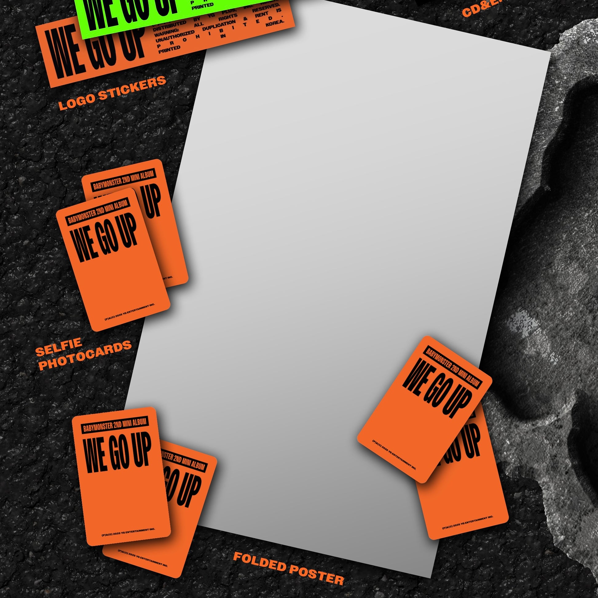 (PRE-ORDER) [HELLO82] (HELLO82 EXCLUSIVE) BABYMONSTER - WE GO UP (3 VERSIONS) - LightUpK