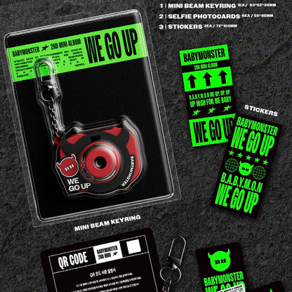 (PRE-ORDER) BABYMONSTER - 2ND MINI ALBUM [WE GO UP] MINI BEAM KEYRING VER. - LightUpK