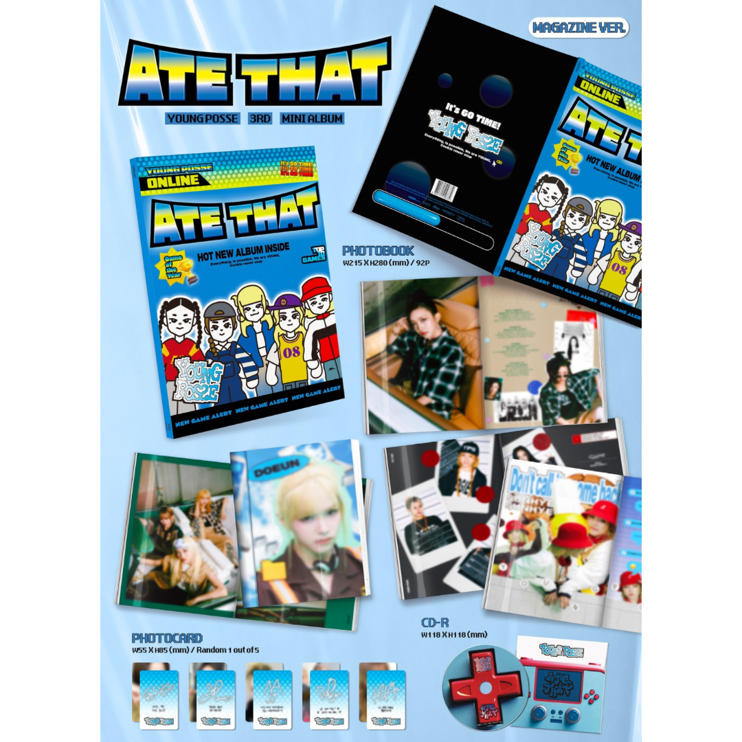 (PRE-ORDER) YOUNG POSSE - EP [ATE THAT] (MAGAZINE VER.) - LightUpK