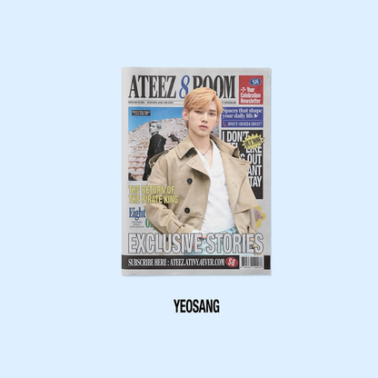 (PRE-ORDER) ATEEZ - 8ROOM POP-UP OFFICIAL MERCH - 7-YEAR CELEBRATION NEWSLETTER (8 VERSIONS) - LightUpK