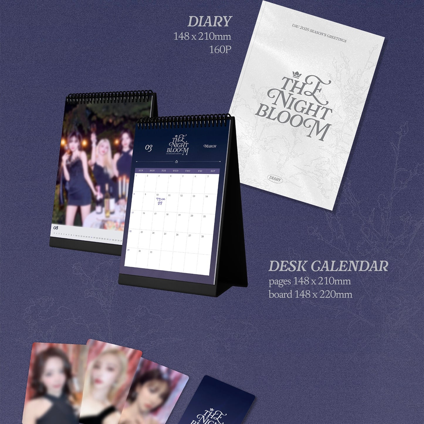 (PRE-ORDER) UAU - 2026 SEASON'S GREETINGS [THE NIGHT BLOOM] - LightUpK