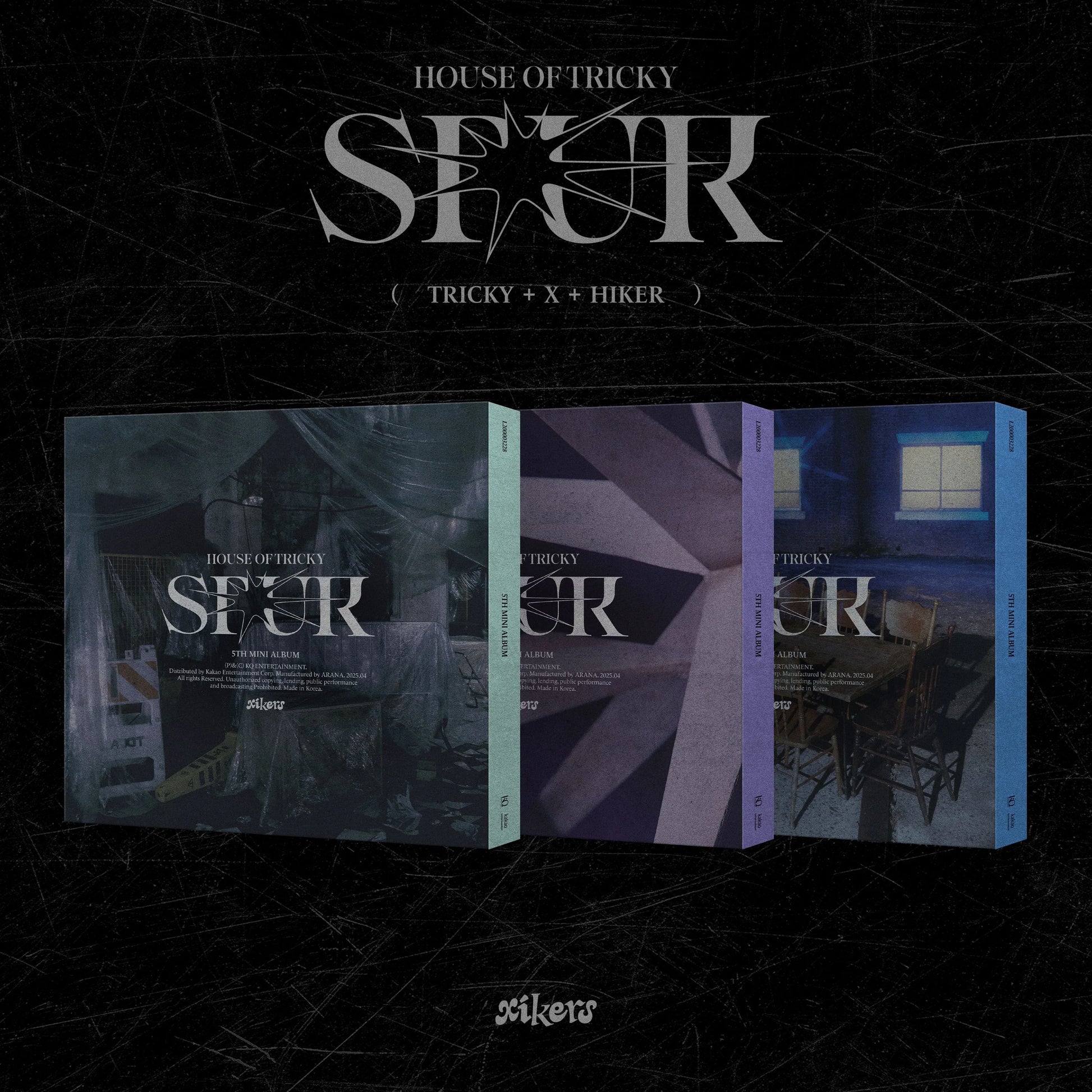 XIKERS - 5TH MINI ALBUM [HOUSE OF TRICKY : SPUR] (3 VERSIONS) - LightUpK