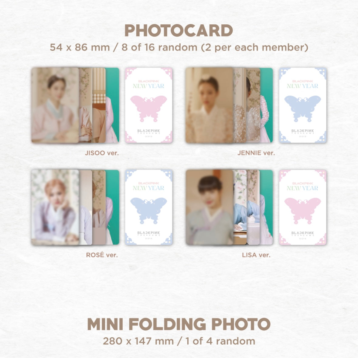 BLACKPINK - THE GAME COUPONCARD COLLECTION [BLACKPINK'S NEW YEAR GREET