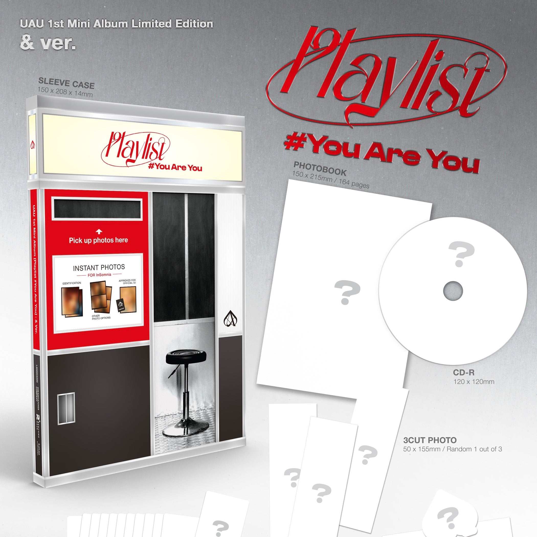 UAU - 1ST MINI ALBUM [PLAYLIST #YOU ARE YOU] (& VER.) - LightUpK