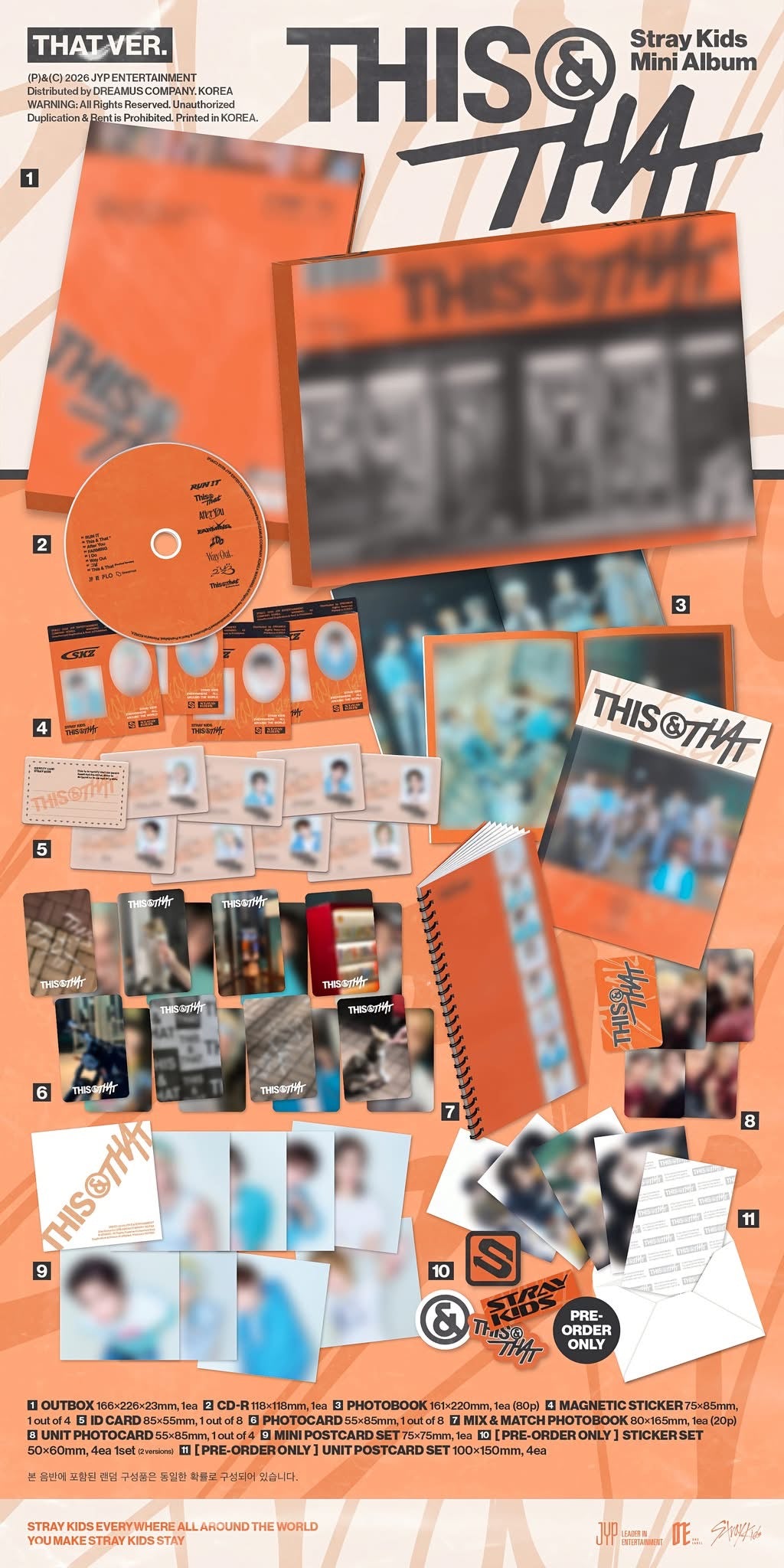(PRE-ORDER) STRAY KIDS - THIS & THAT (2 VERSIONS) RANDOM
