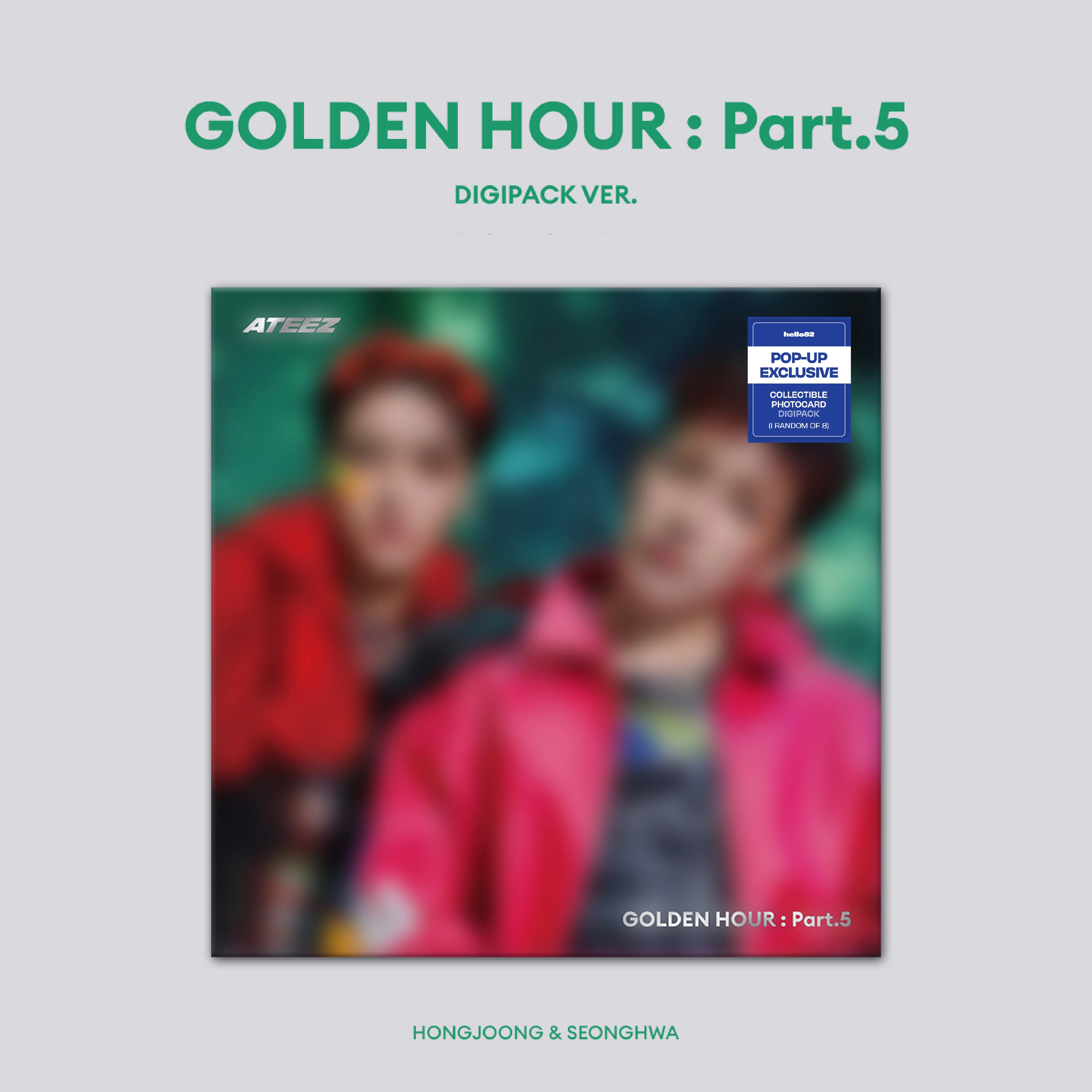 (PRE-ORDER) [hello82] [POP-UP EXCLUSIVE] ATEEZ - GOLDEN HOUR : PART.5 UNIT DIGIPACK (4 VERSIONS) RANDOM