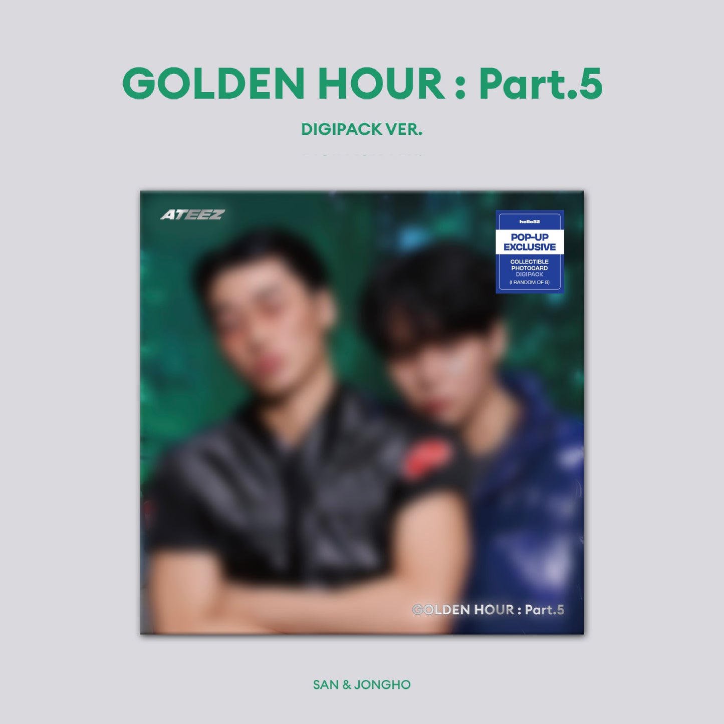(PRE-ORDER) [hello82] [POP-UP EXCLUSIVE] ATEEZ - GOLDEN HOUR : PART.5 UNIT DIGIPACK (4 VERSIONS) RANDOM