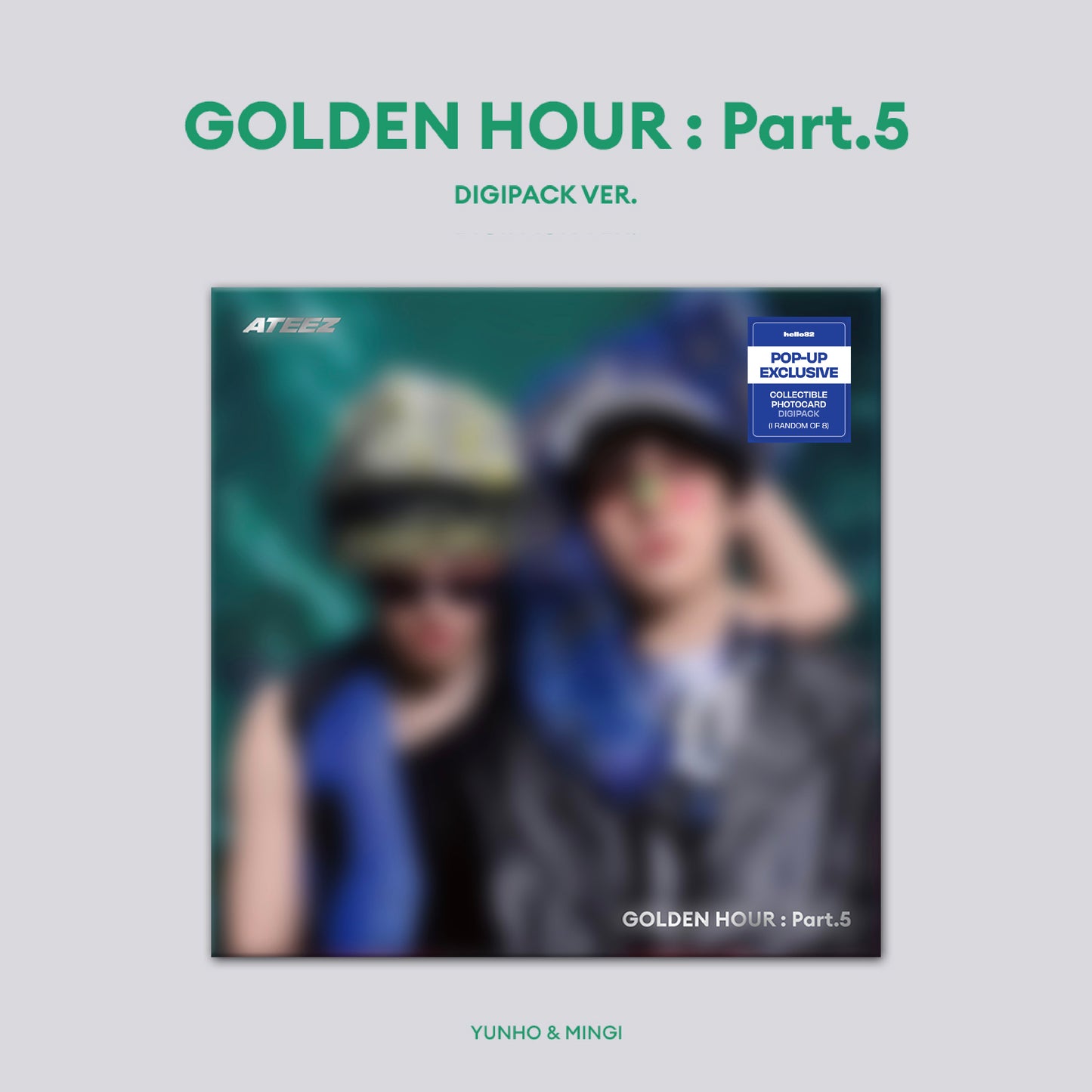 (PRE-ORDER) [hello82] [POP-UP EXCLUSIVE] ATEEZ - GOLDEN HOUR : PART.5 UNIT DIGIPACK (4 VERSIONS) RANDOM