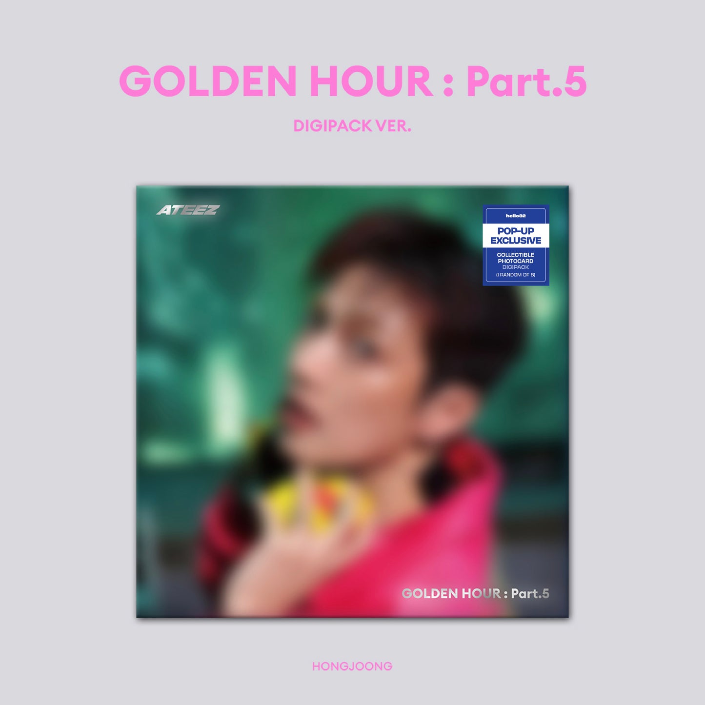 (PRE-ORDER) [hello82] [POP-UP EXCLUSIVE] ATEEZ - GOLDEN HOUR : PART.5 MEMBER DIGIPACK (8 VERSIONS) RANDOM