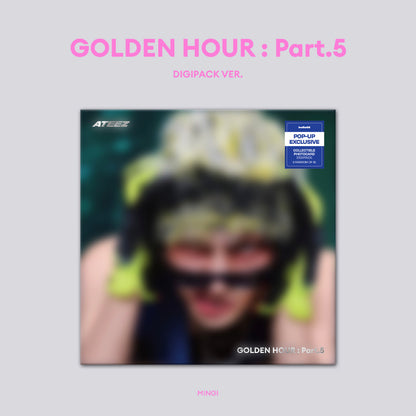 (PRE-ORDER) [hello82] [POP-UP EXCLUSIVE] ATEEZ - GOLDEN HOUR : PART.5 MEMBER DIGIPACK (8 VERSIONS) RANDOM
