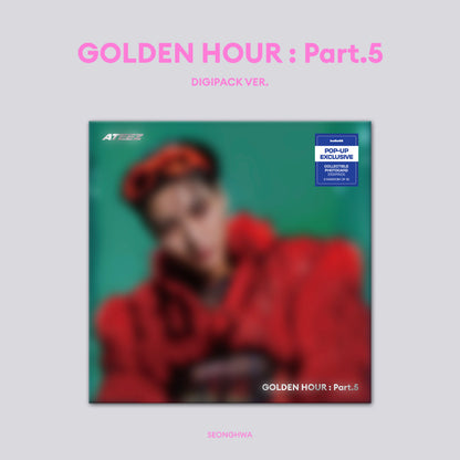 (PRE-ORDER) [hello82] [POP-UP EXCLUSIVE] ATEEZ - GOLDEN HOUR : PART.5 MEMBER DIGIPACK (8 VERSIONS) RANDOM