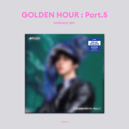 (PRE-ORDER) [hello82] [POP-UP EXCLUSIVE] ATEEZ - GOLDEN HOUR : PART.5 MEMBER DIGIPACK (8 VERSIONS) RANDOM