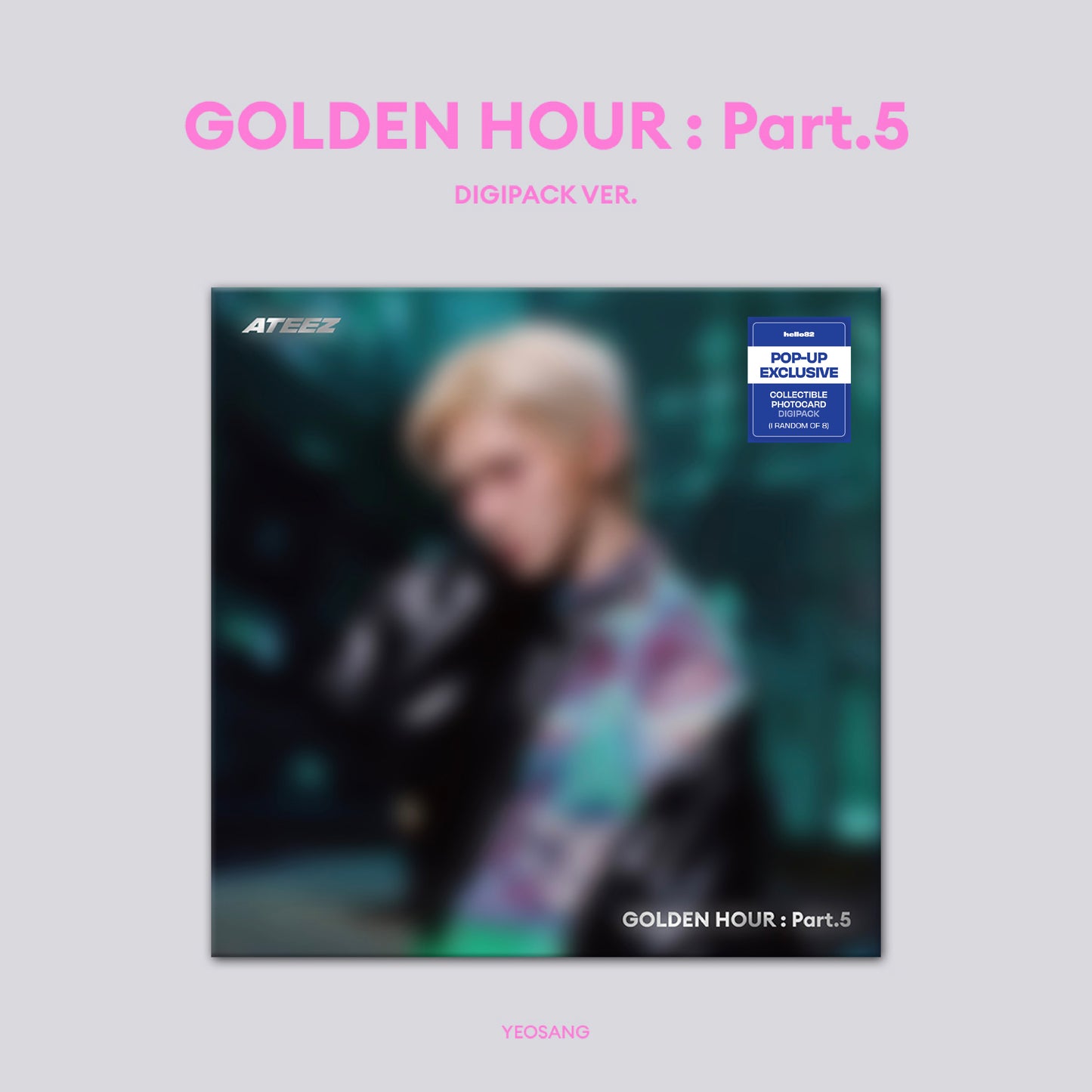 (PRE-ORDER) [hello82] [POP-UP EXCLUSIVE] ATEEZ - GOLDEN HOUR : PART.5 MEMBER DIGIPACK (8 VERSIONS) RANDOM