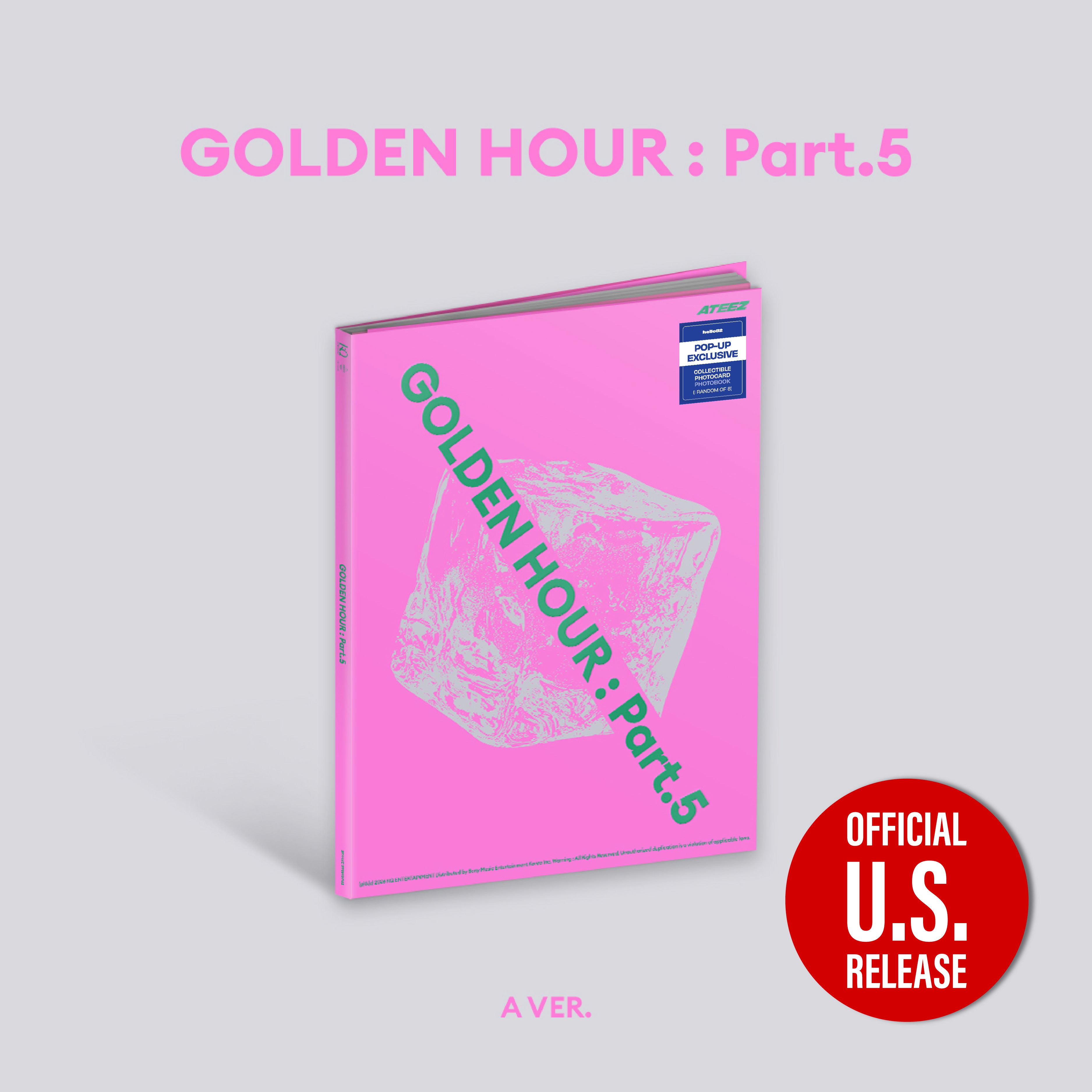 (PRE-ORDER) [hello82] [POP-UP EXCLUSIVE] ATEEZ - GOLDEN HOUR : PART.5 (3 VERSIONS)
