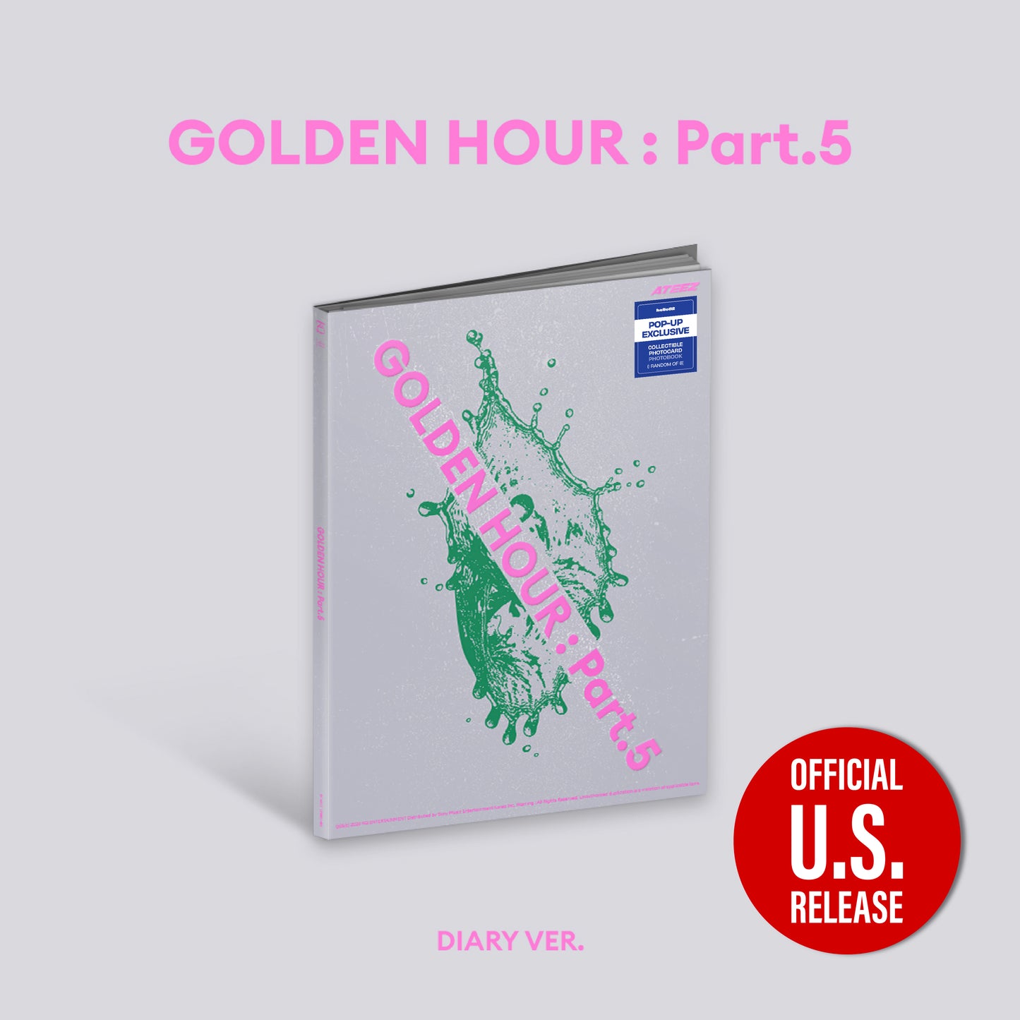 (PRE-ORDER) [hello82] [POP-UP EXCLUSIVE] ATEEZ - GOLDEN HOUR : PART.5 (3 VERSIONS)