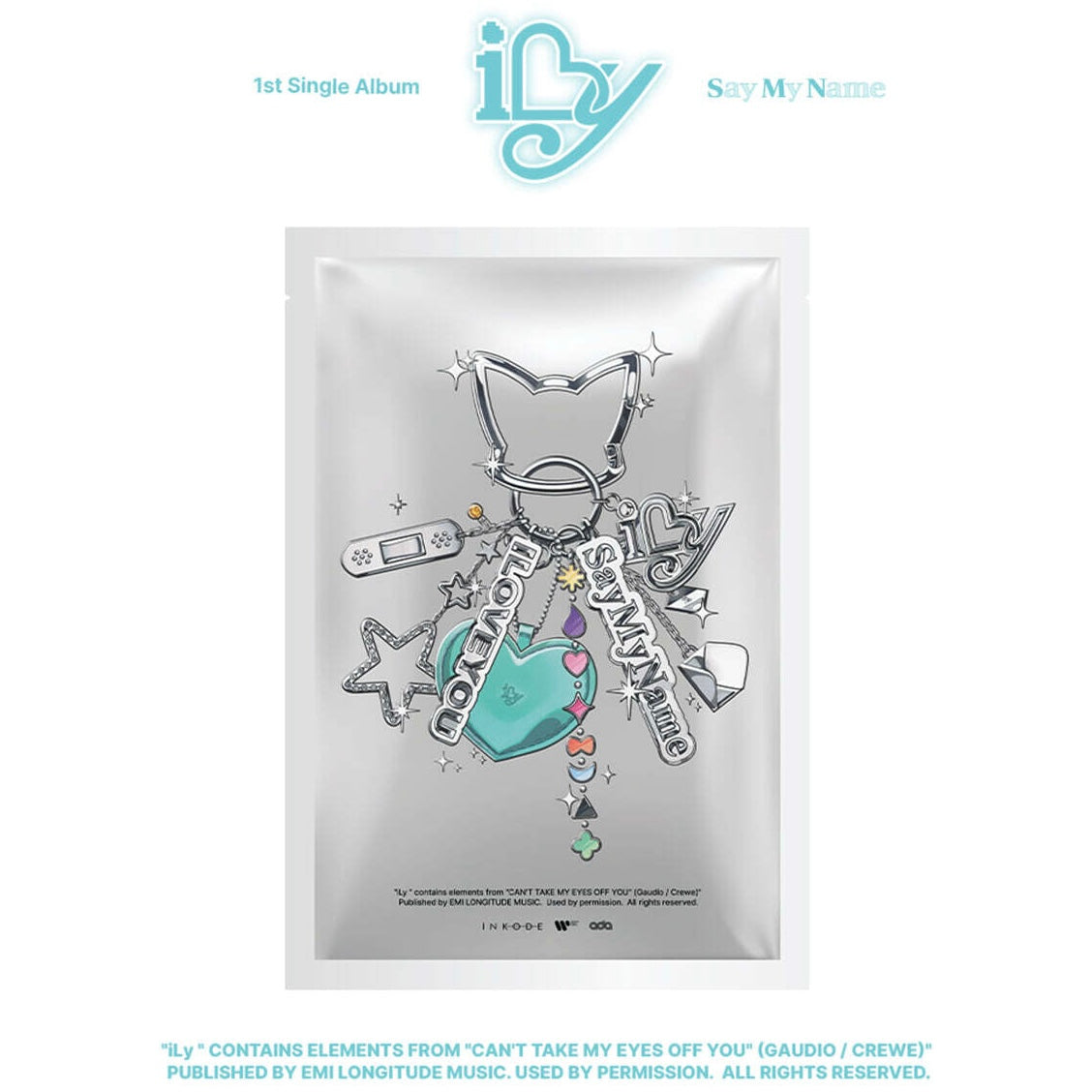 SAY MY NAME - 1ST SINGLE [ILY] (KEY RING VER.) - LightUpK